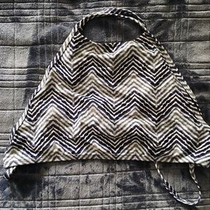 High neck bathing suit top